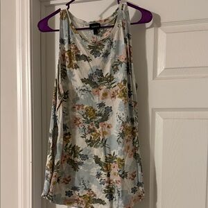 Torrid Floral Tank Top - Blue, Pink, Green